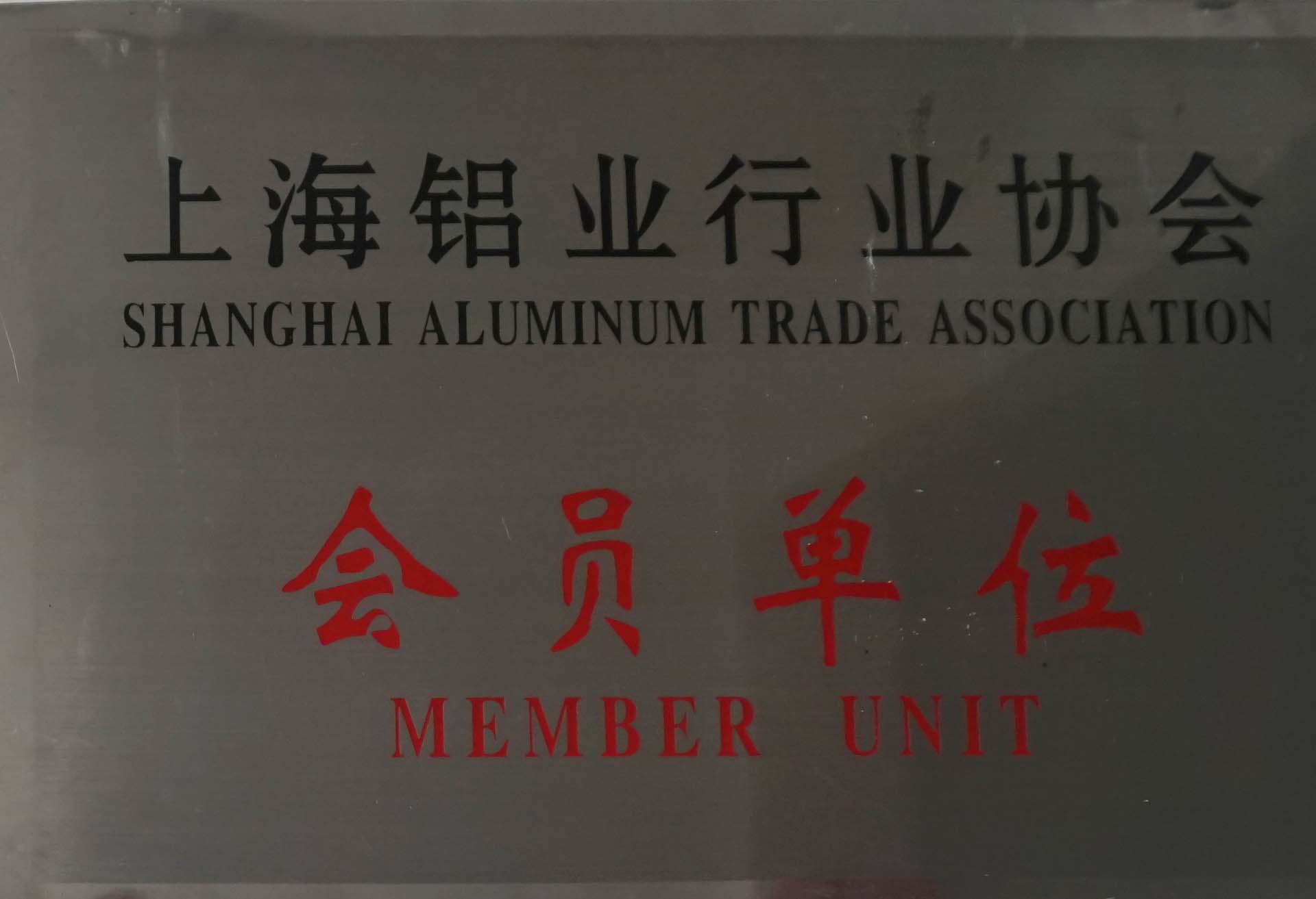 极悦注册荣誉资质-中国铝行业协会会员单位